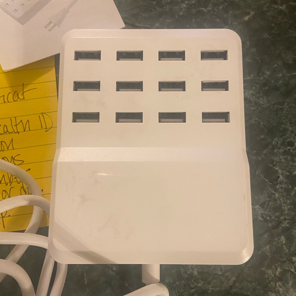 White Multi-Port USB Charger
